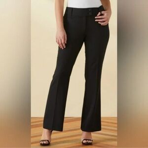 Rafaella Women's Straight Leg Casual Dress Pants Black Size 8